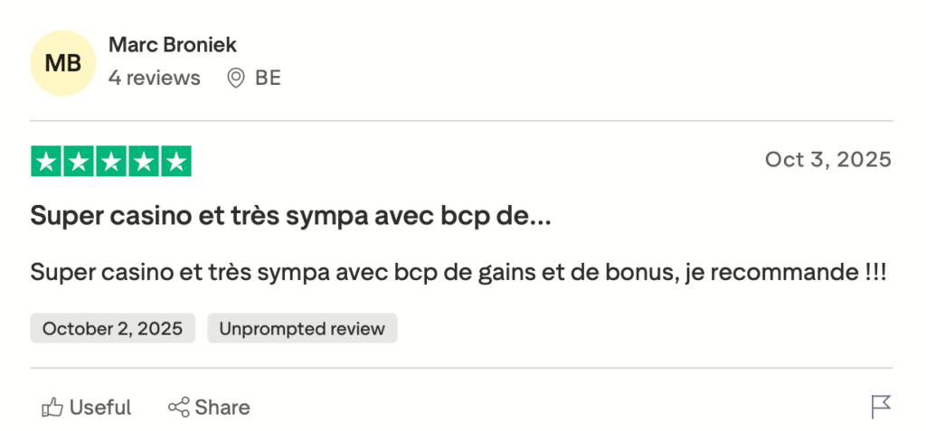 Avis sur le casino betonred, paiements rapides et gros gains